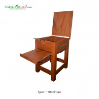 Wooden stool mounted Coconut Scraper Wooden stool mounted Coconut Scraper